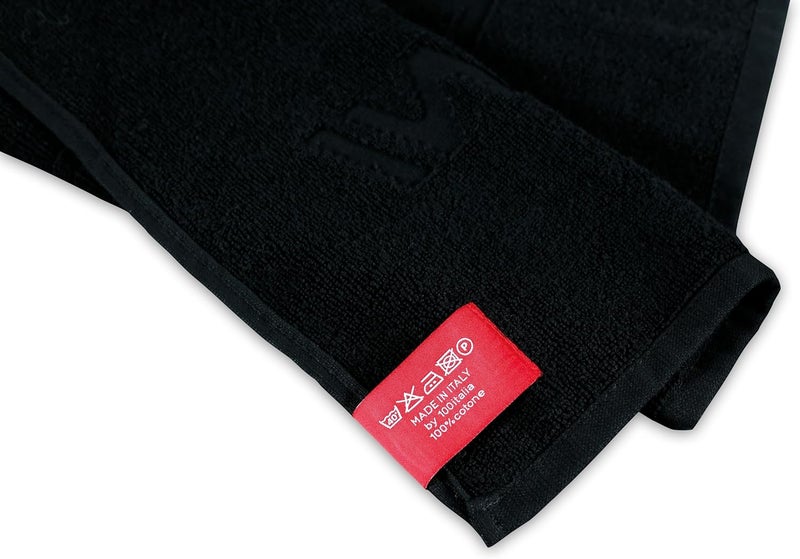 Longoni Billiard Towel Total Black - for Hands and Shaft - 100% Cotton - 40 x 25 cm - 16"x10" - Image 4